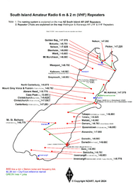South Island VHF Map